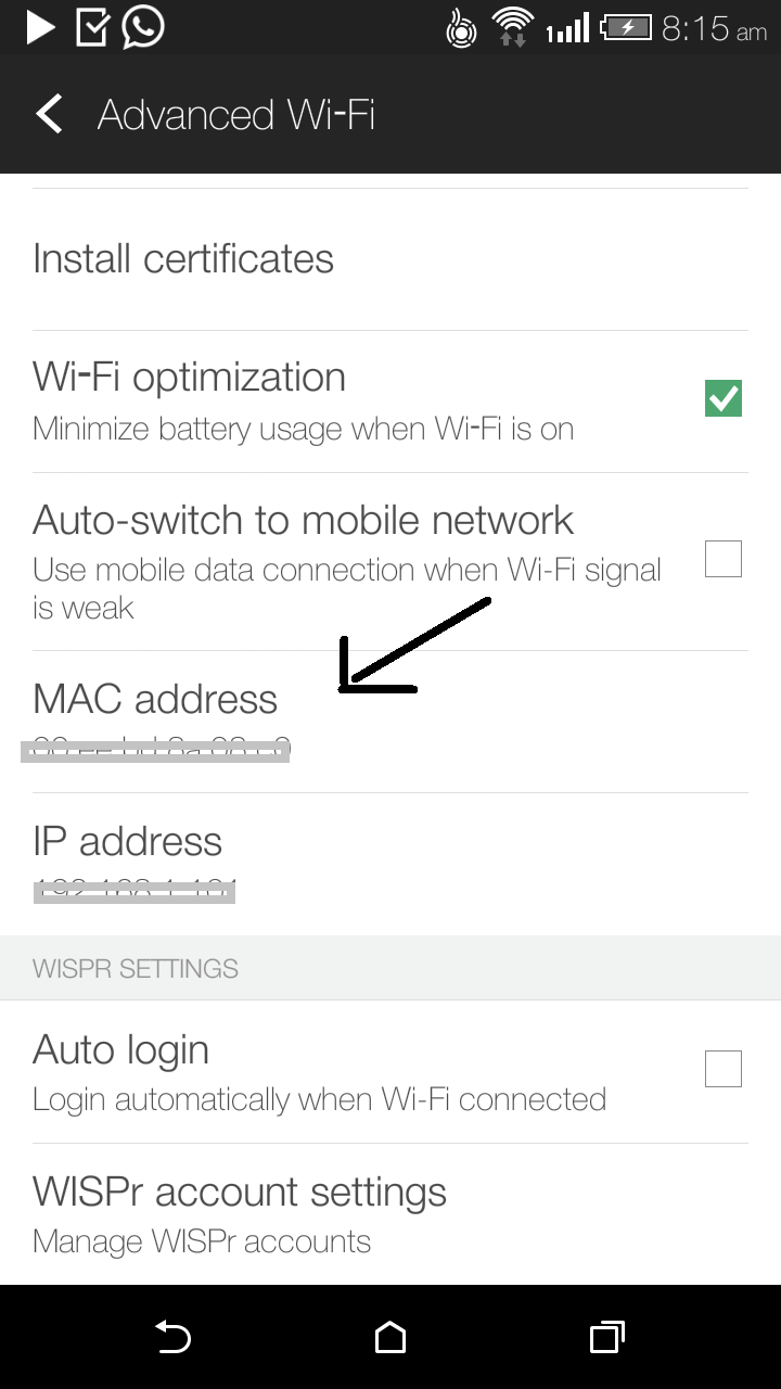 Set Mac Address For Android